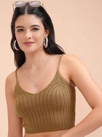 ESPYR By Tokyo Talkies  Ribbed Skinny Fit Sleeveless Strap Tank Top