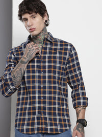 The Indian Garage Co Slim Fit Checked Casual Shirt