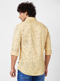 SPYKAR Slim Fit Floral Printed Opaque Cotton Casual Shirt