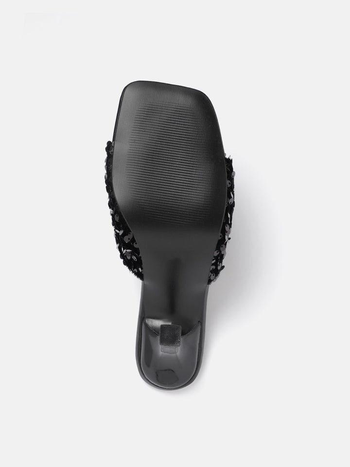 Lino Perros Sequin Embellished Slim Heels