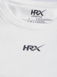 HRX by Hrithik Roshan Women White Solid Round Neck T-shirt