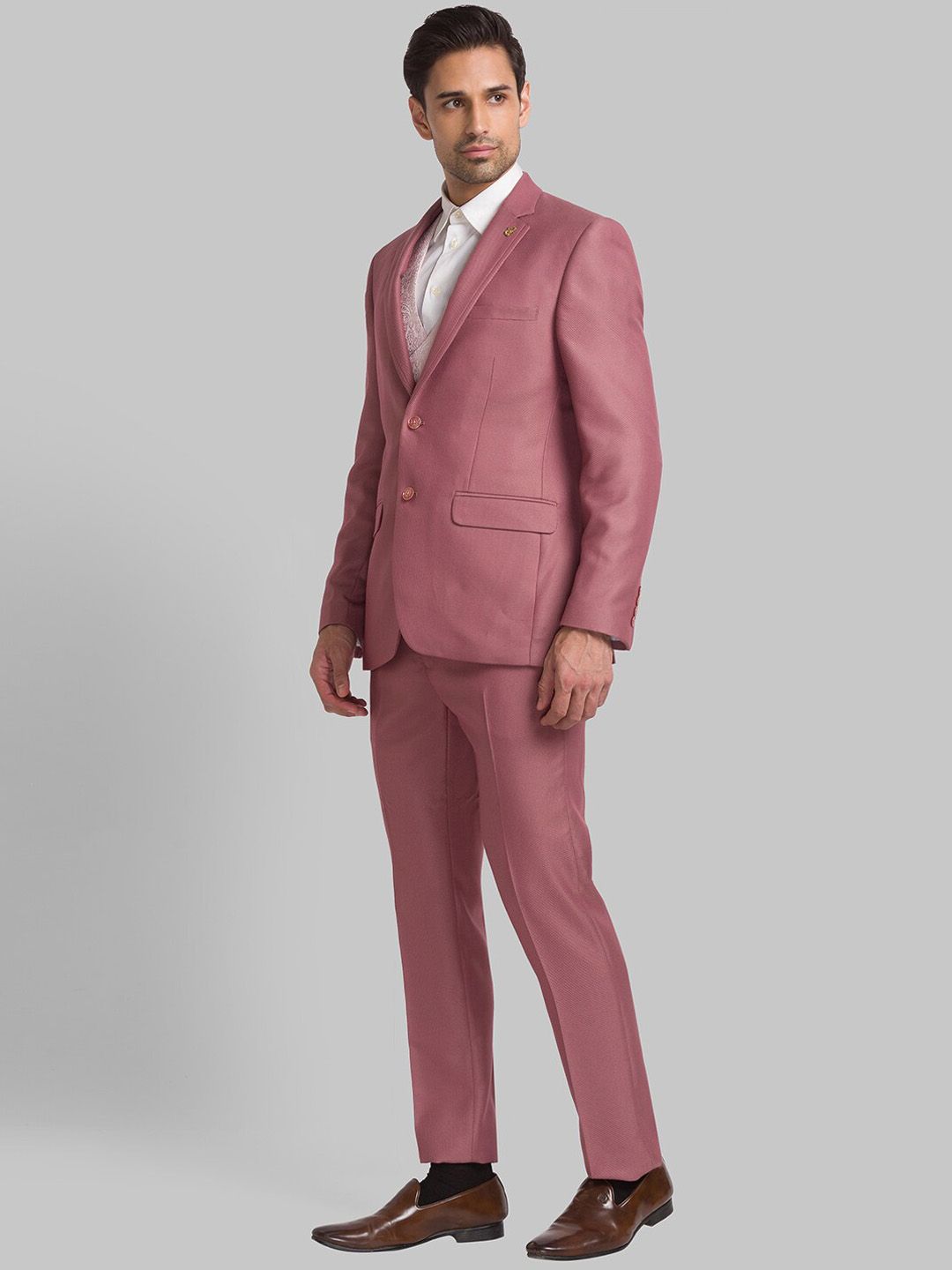Raymond Men Single-Breasted Three-Piece Formal Suit