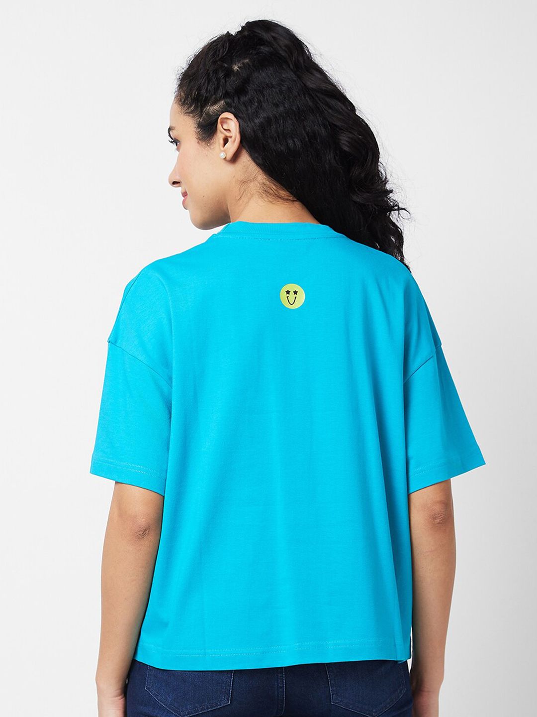 SPYKAR Round Neck Typography Printed Cotton T-shirt