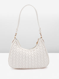 Lino Perros Structured Shoulder Bag with Quilted Detail