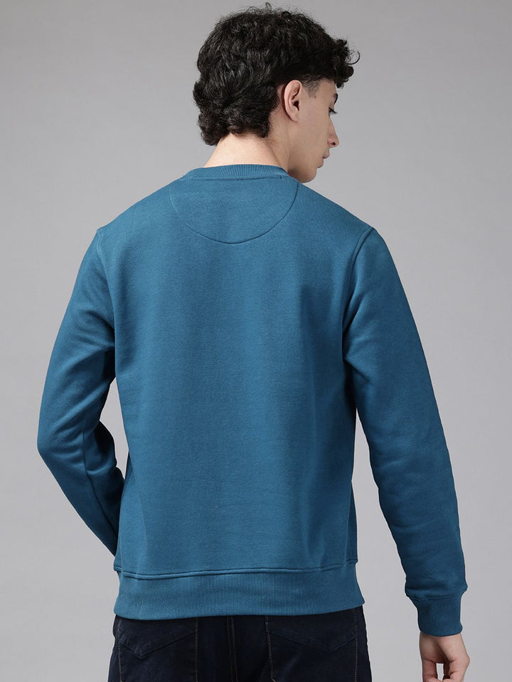 Park Avenue Slim Fit Brand Logo Printed Sweatshirt