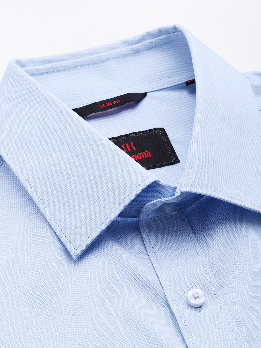 Raymond Self Design Slim Fit Pure Cotton Formal Shirt