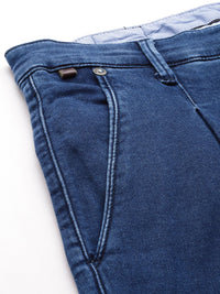 Mr Bowerbird Men Pleated Cropped Light Fade Stretchable Jeans