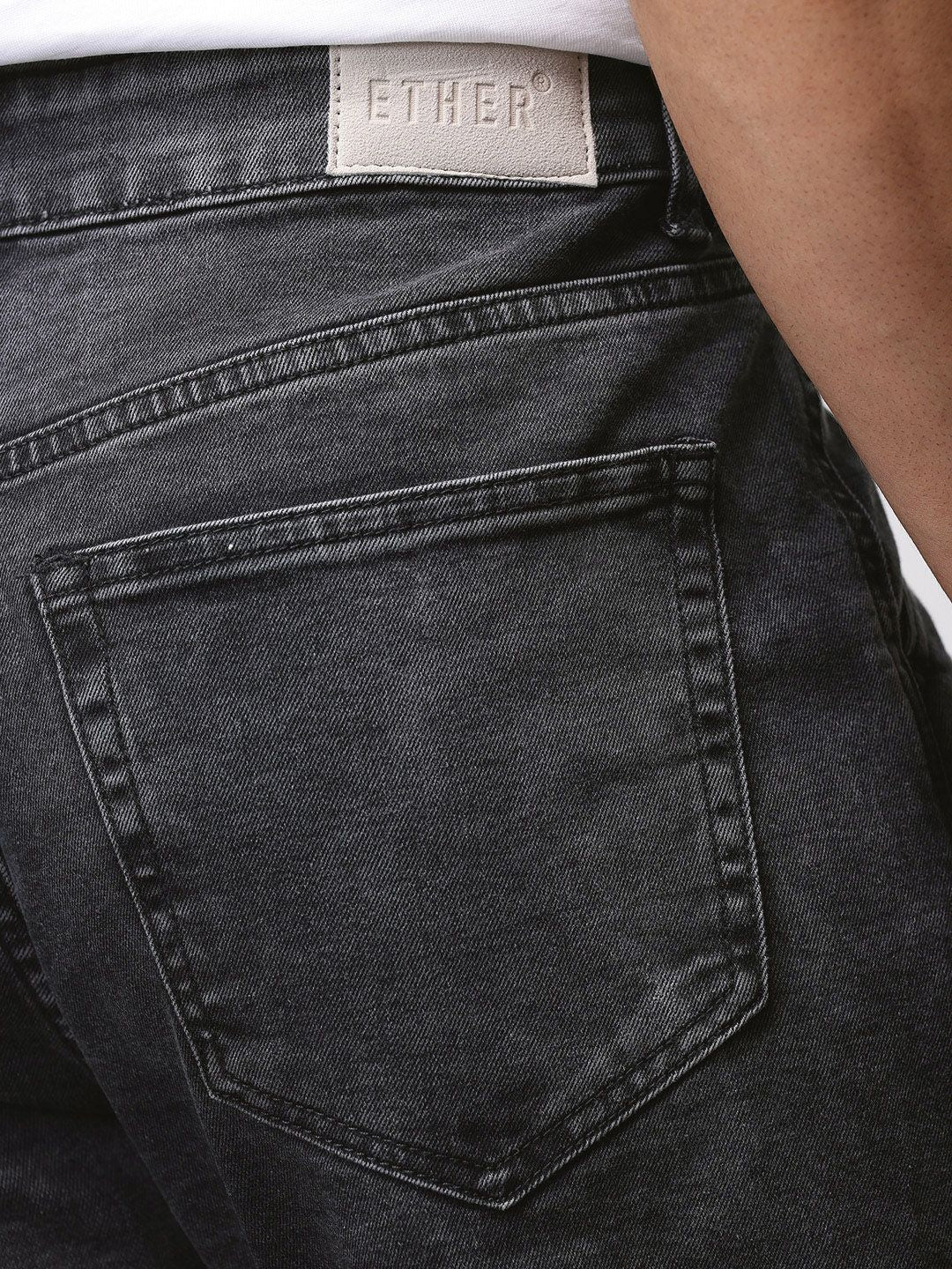 ether Grower Men Comfort Fit Mid-Rise Light Fade Stretchable Jeans