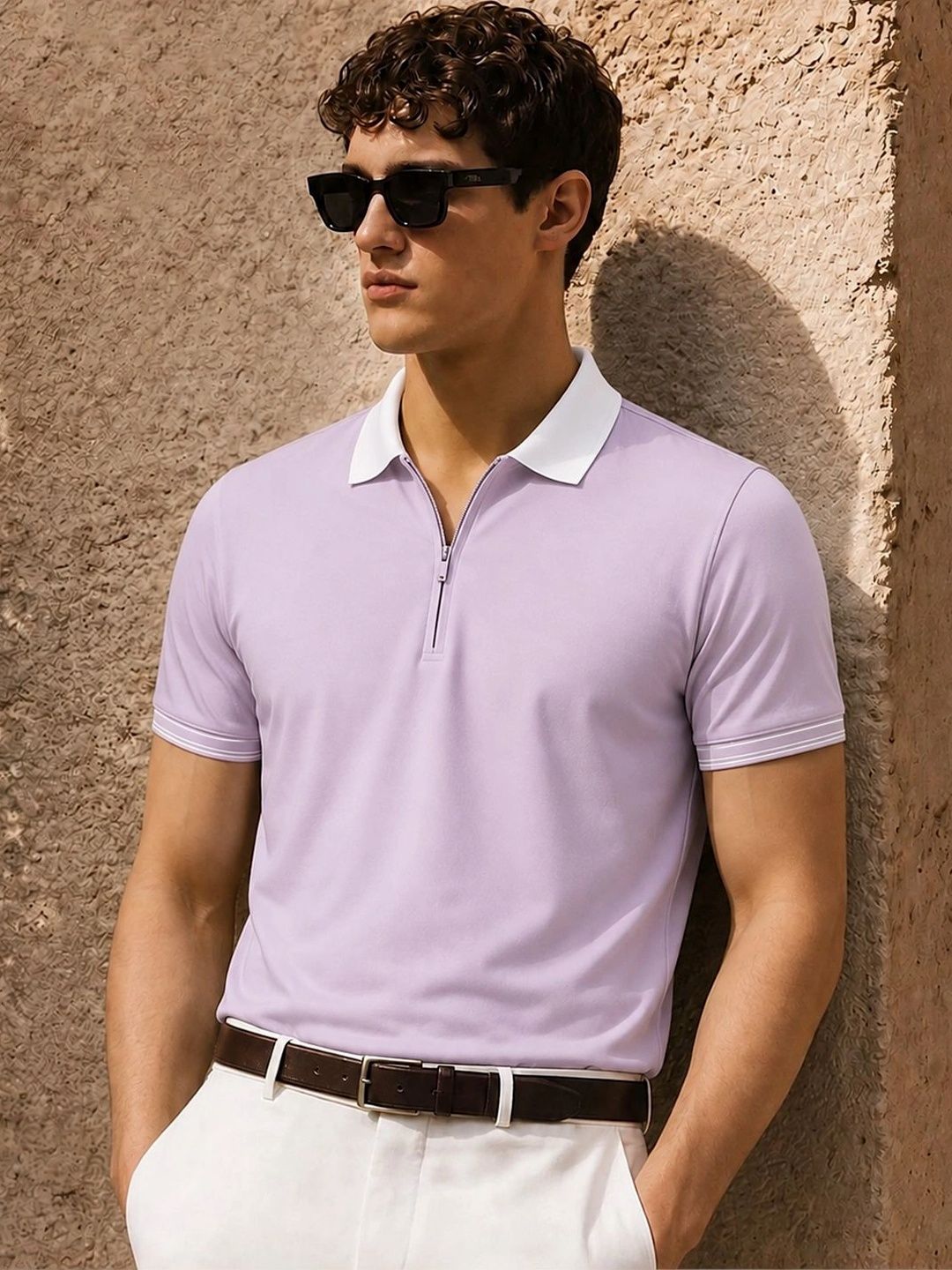 Baju-T Kolar Polo ADRO Lelaki