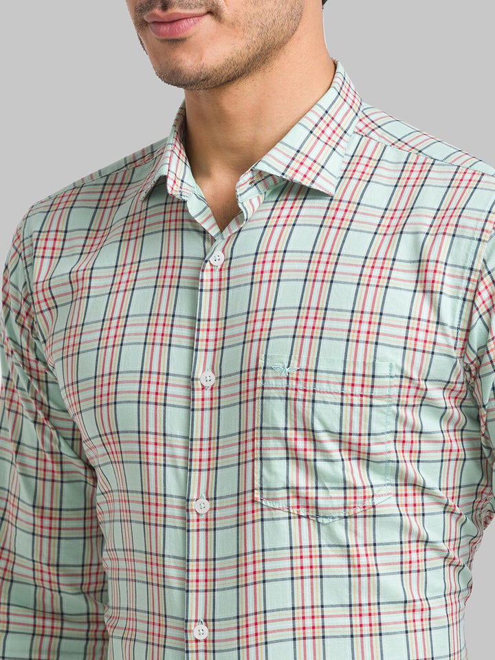 Park Avenue Slim Fit Checked Pure Cotton Formal Shirt