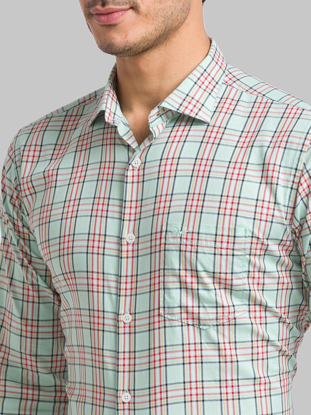 Park Avenue Slim Fit Checked Pure Cotton Formal Shirt
