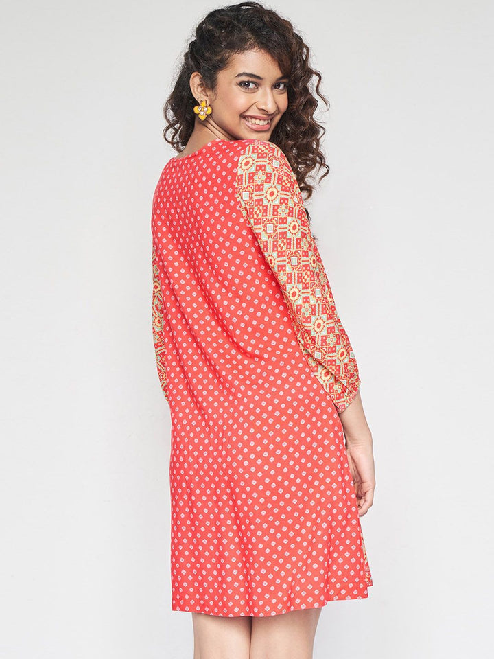 Global Desi Printed A-line Ethnic Dress