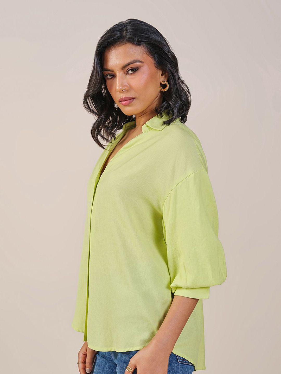 AND Shirt Style Solid Top
