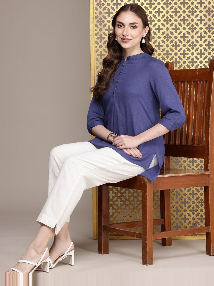 House of Pataudi Pure Cotton A-Line Jashn Kurti