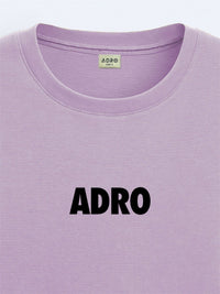 ADRO Men Typography V-Neck Applique T-shirt