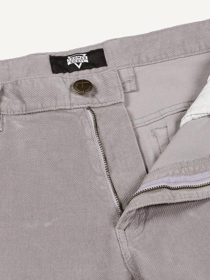 Thomas Scott Men Regular Fit Corduroy Chinos Trousers