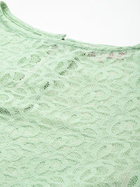 all about you Puff Sleeve Lace Top With Camisole