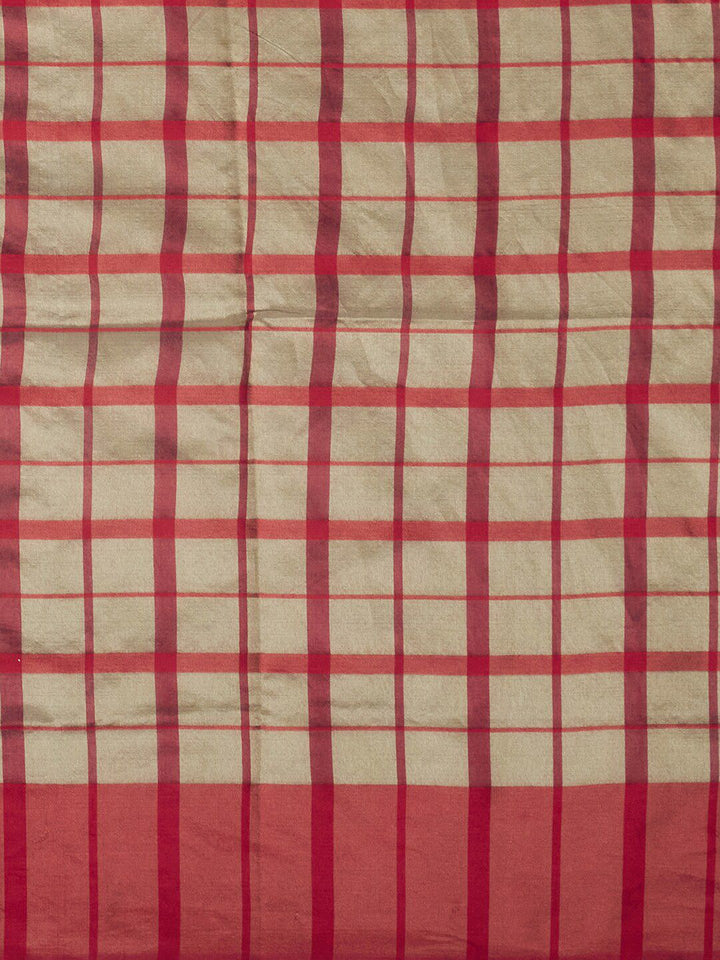 Saree mall Checks Silk Blend Saree