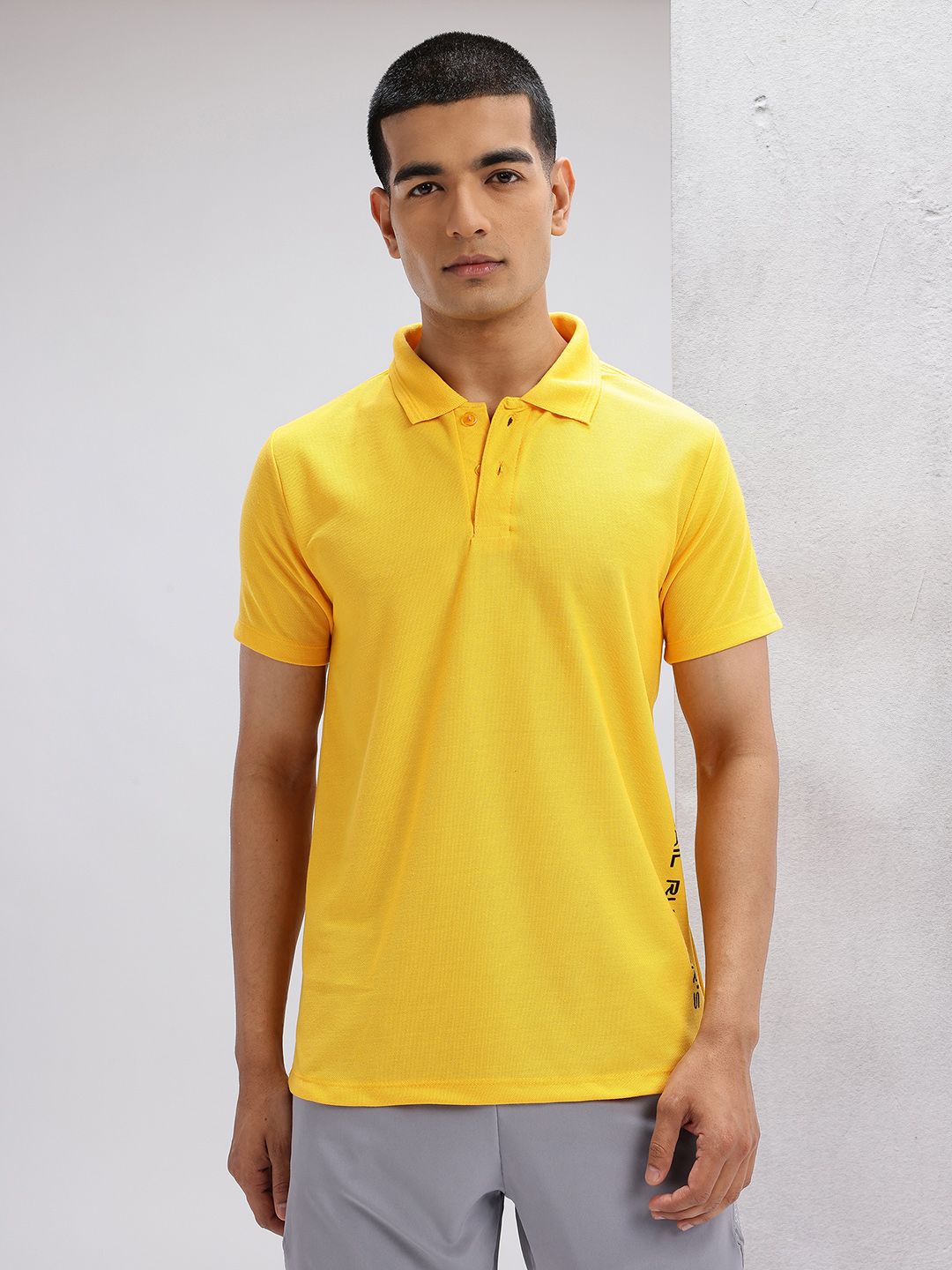 HRX by Hrithik Roshan Placement Print Polo Collar Running T-shirt