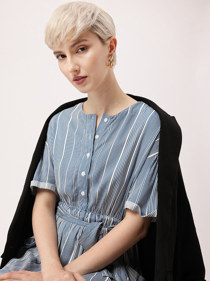 DressBerry Playful Lines, Kawaii Vibes A-Line Mini Dress