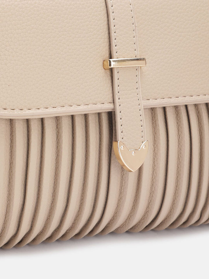 DressBerry Structured Pleated Sling Bag