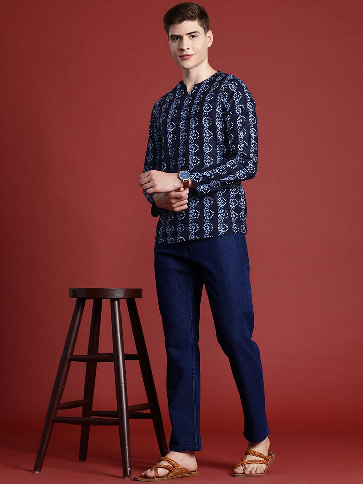 Anouk Pure Cotton Ethnic Motifs Printed A-line Kurta