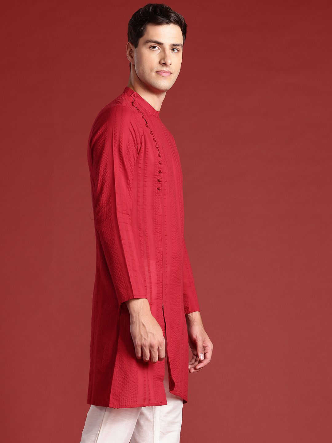 Anouk Self-Designed Pure Cotton Kurta