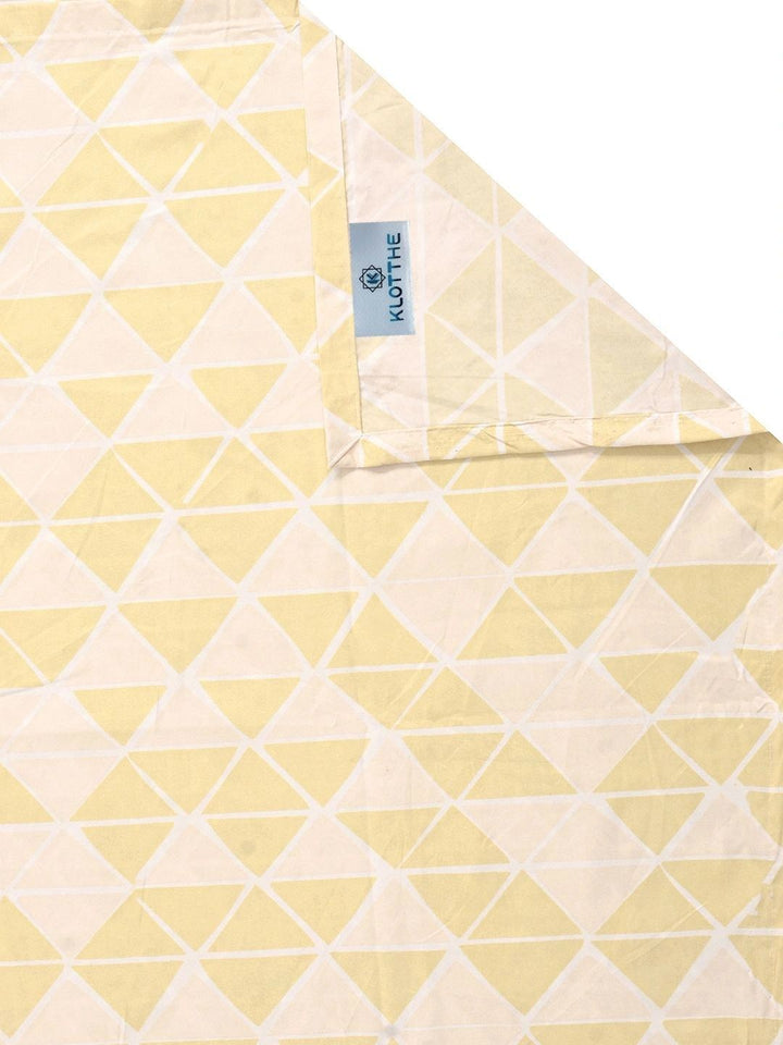 Moda Rapido X KLOTTHE Yellow Geometric 300 TC Cadar Katil King dengan 2 Sarung Bantal