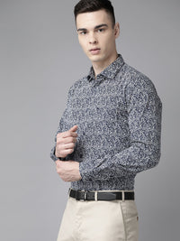 Park Avenue Men Pure Cotton Slim Fit Printed Formal Shirt