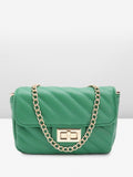 Lino Perros Structured Sling Bag with Quilted Detail