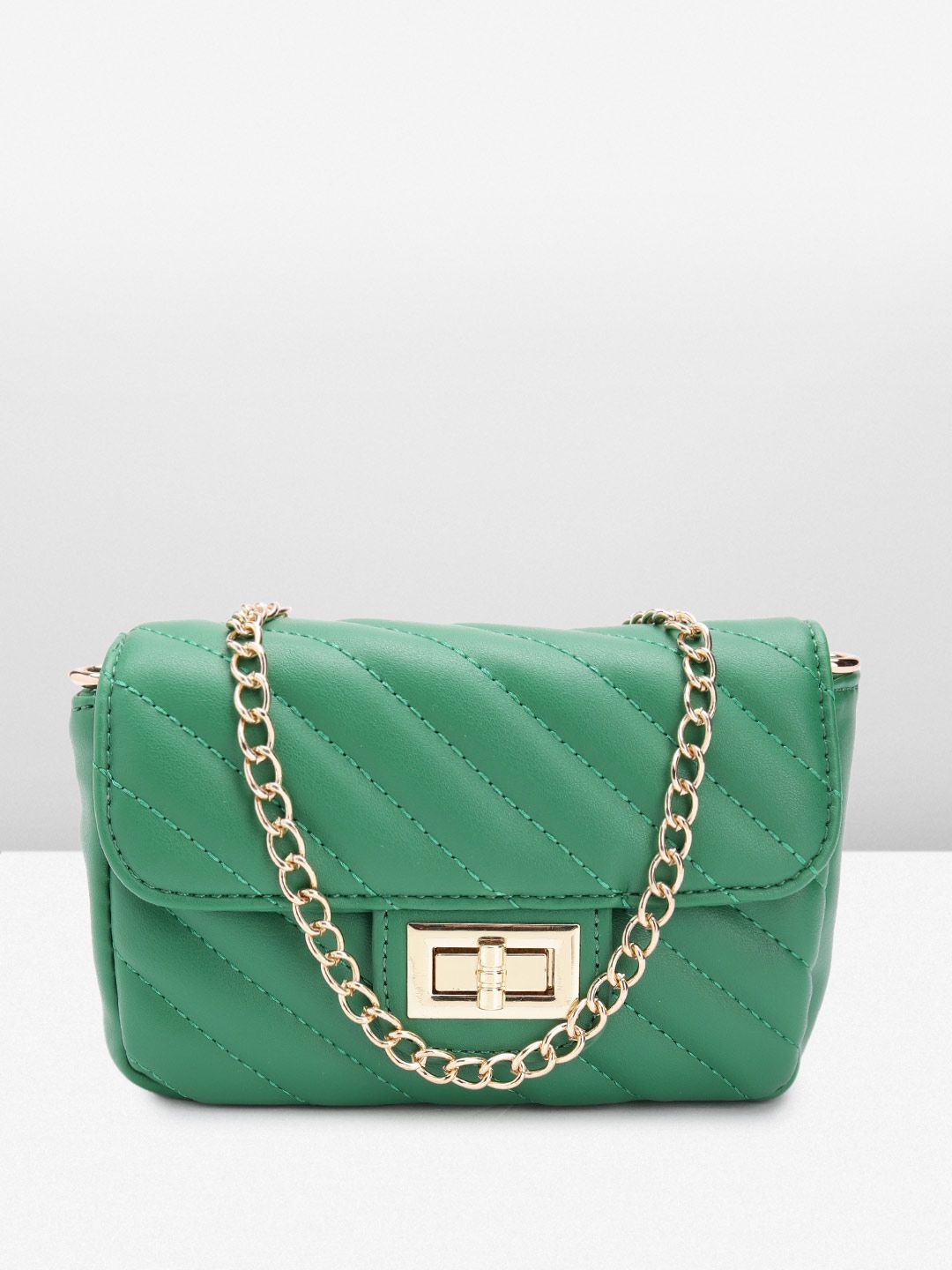 Lino Perros Structured Sling Bag with Quilted Detail