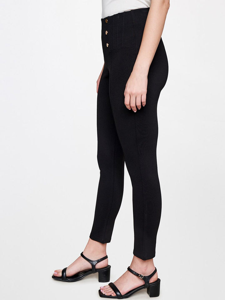 AND Women Tapered Fit Mid-Rise Trousers