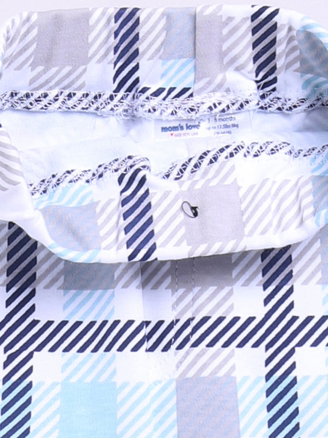Moms Love Infant Boys Checked Pure Cotton Clothing Set