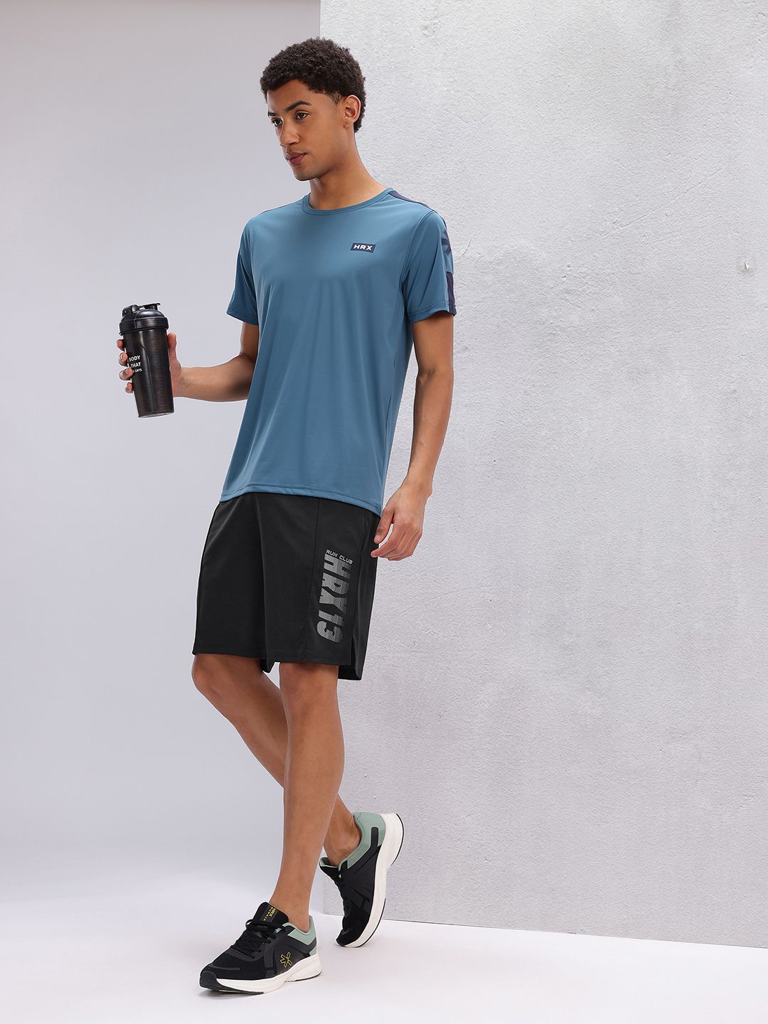 HRX by Hrithik Roshan Men Typography Printed Rapid-Dry Running Shorts