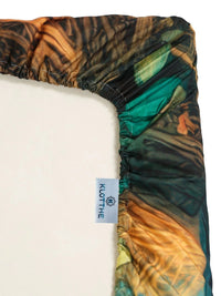 Moda Rapido X KLOTTHE Blue & Brown 400 TC King Bedsheet with 2 Pillow Covers