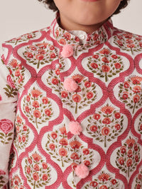 pspeaches Boys Floral Printed Regular Kurta with Pyjamas