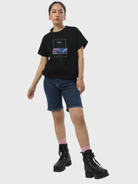 Bewakoof Women Vibes Graphic Printed Boyfriend T-shirt