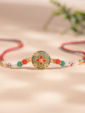 Voylla Vibrant Floral Designer Thread Rakhi
