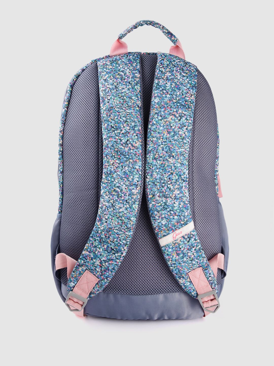 Gear Kids Abstract Printed Laptop Backpack with Glittery Effect -32L