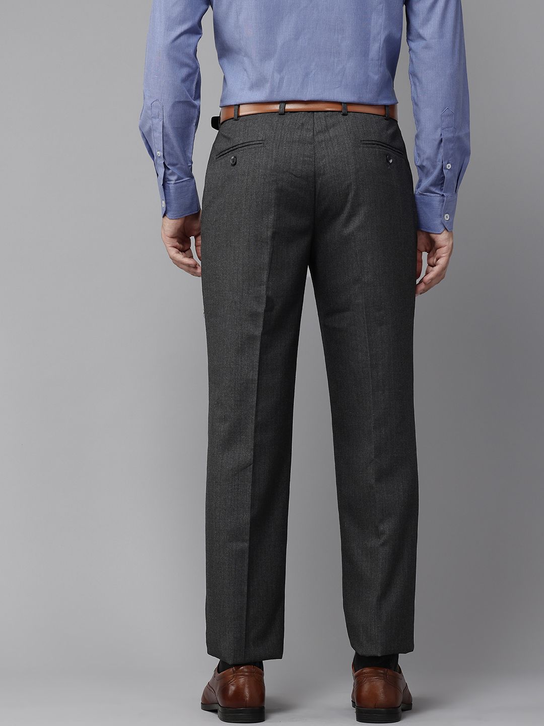 Park Avenue Men Striped Formal Trousers