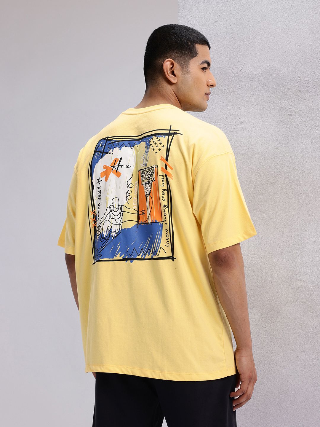 HRX by Hrithik Roshan Printed Relaxed Lifestyle T-shirt