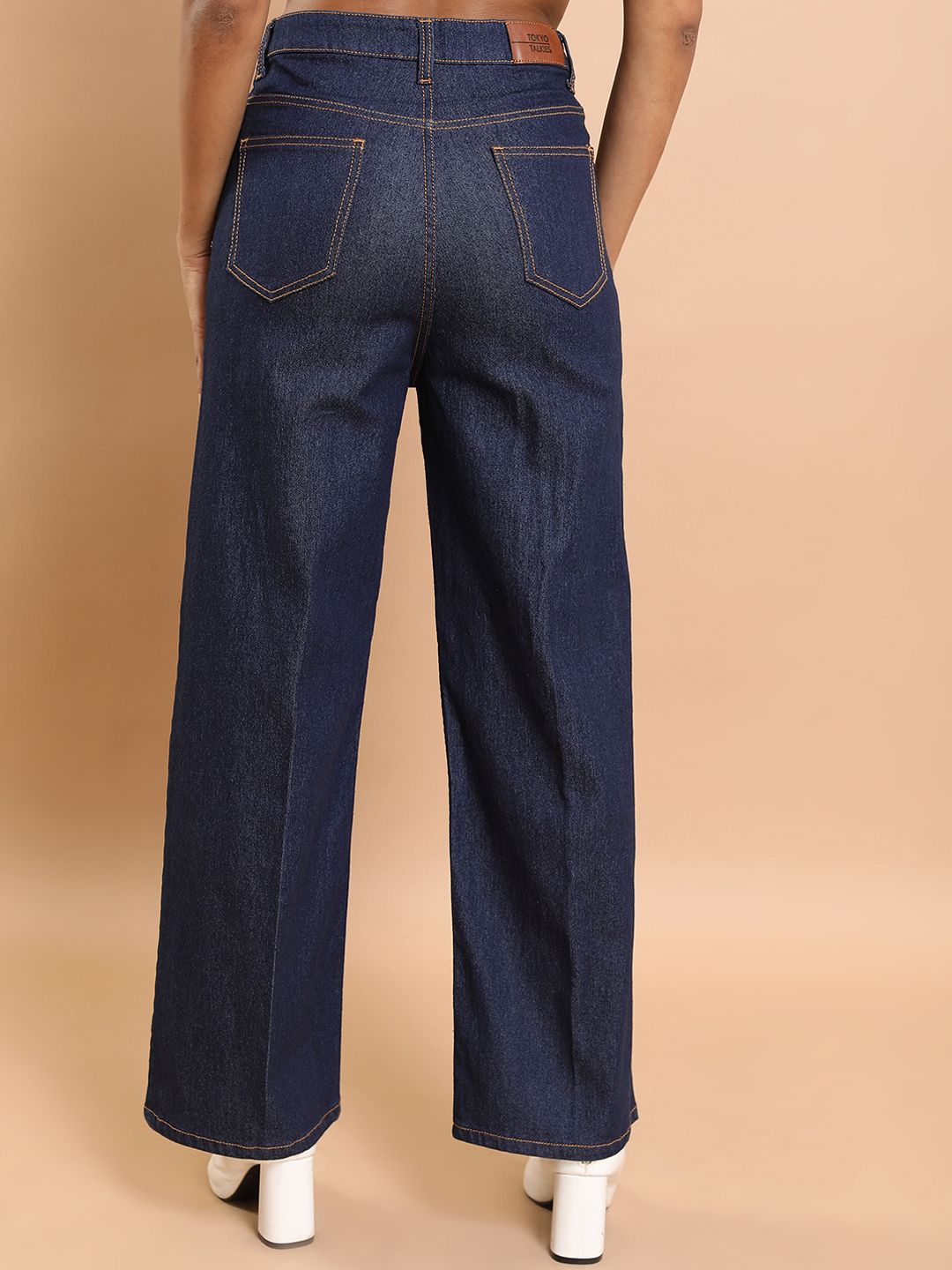 Basics By Tokyo Talkies Women Mid-Raise Clean Look Flared Fit Jeans