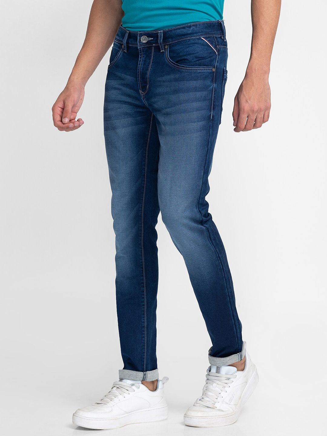 Being Human Men Skinny Fit Heavy Fade Jeans