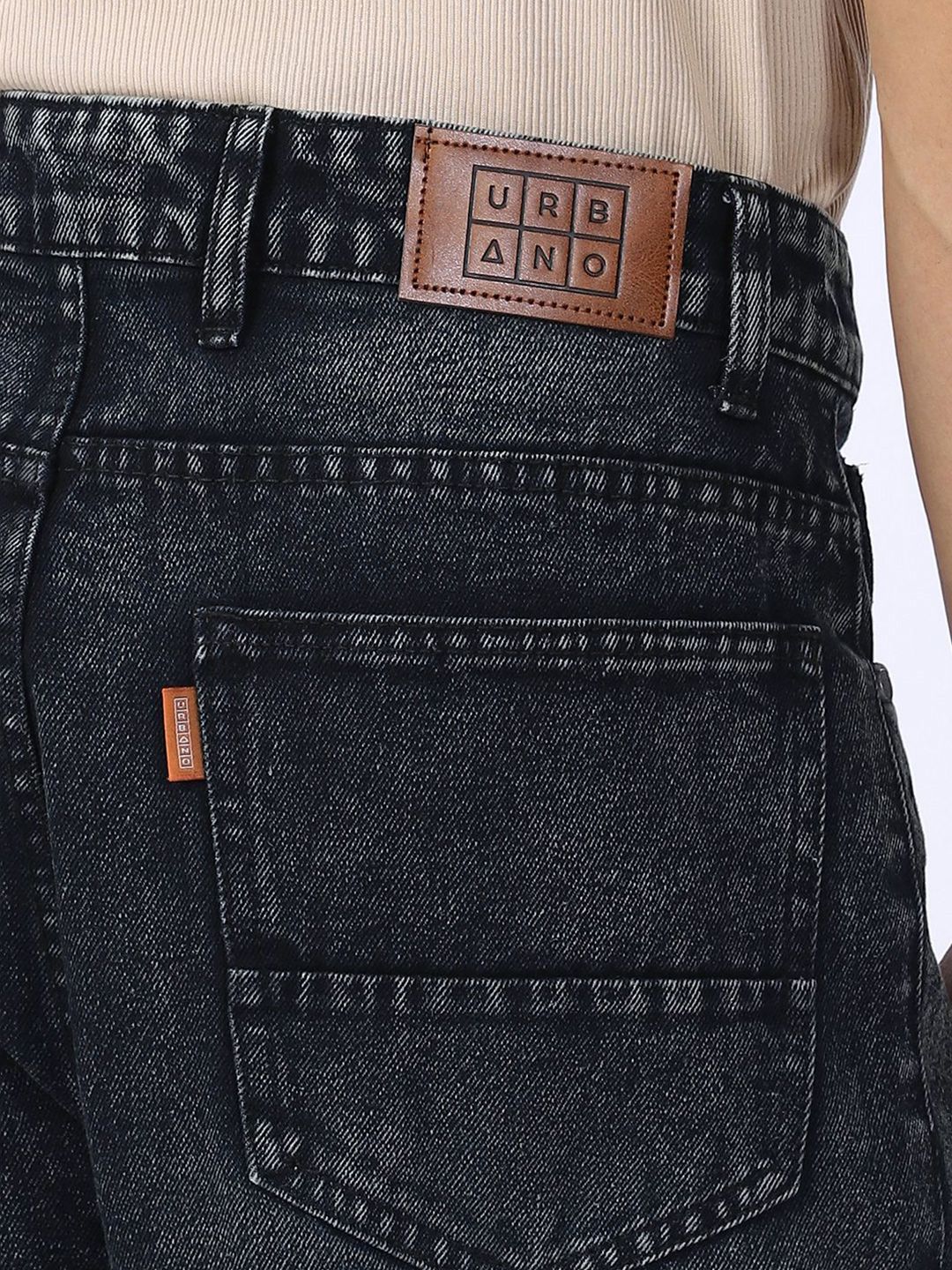 Urbano Fashion Men Loose Relaxed Fit Heavy Fade Jeans