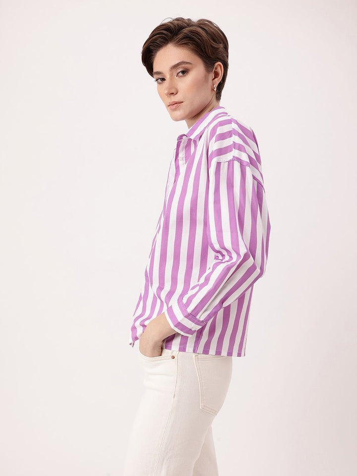 DressBerry Smart Korean Striped Shirt