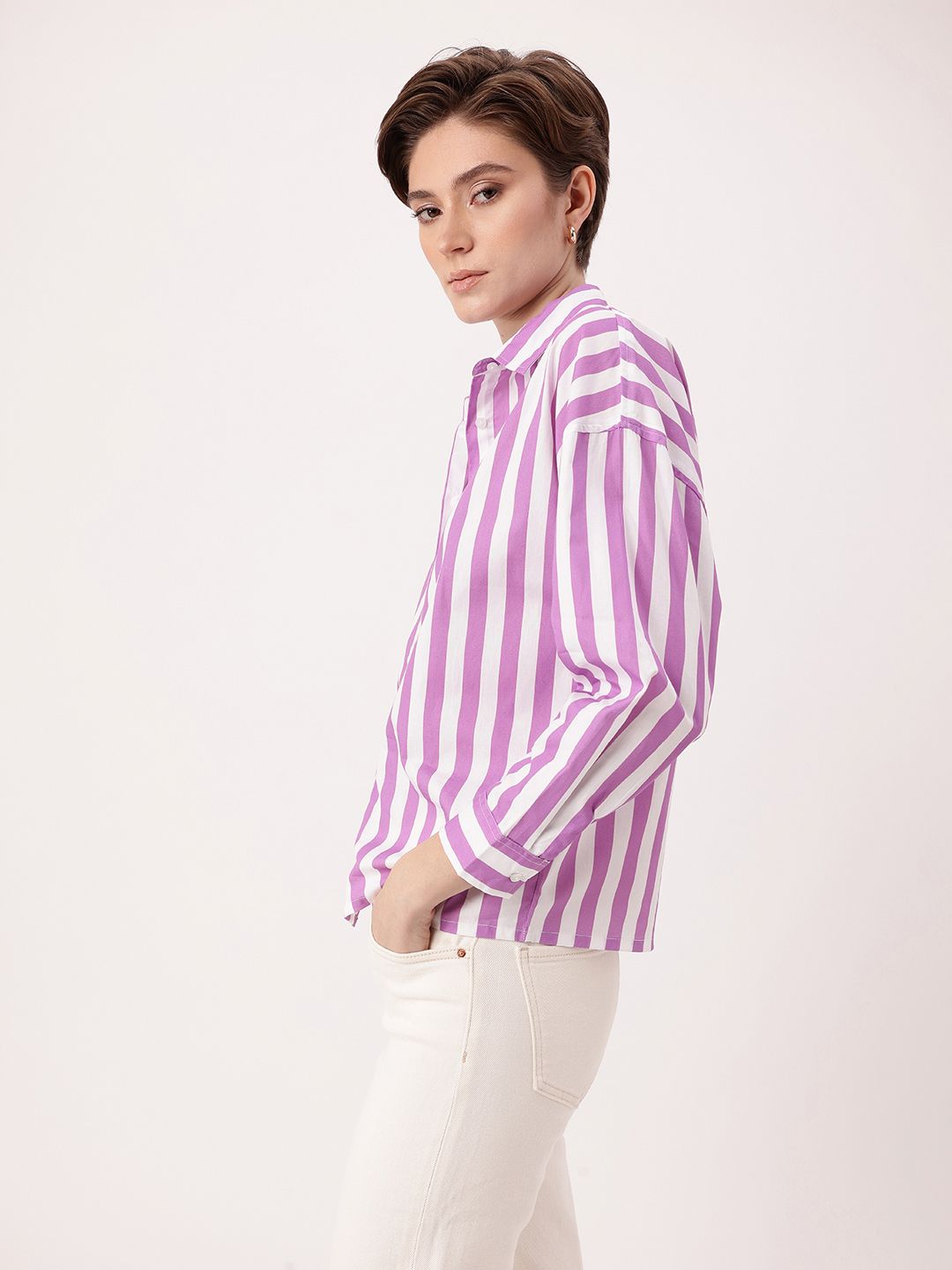 DressBerry Smart Korean Striped Shirt