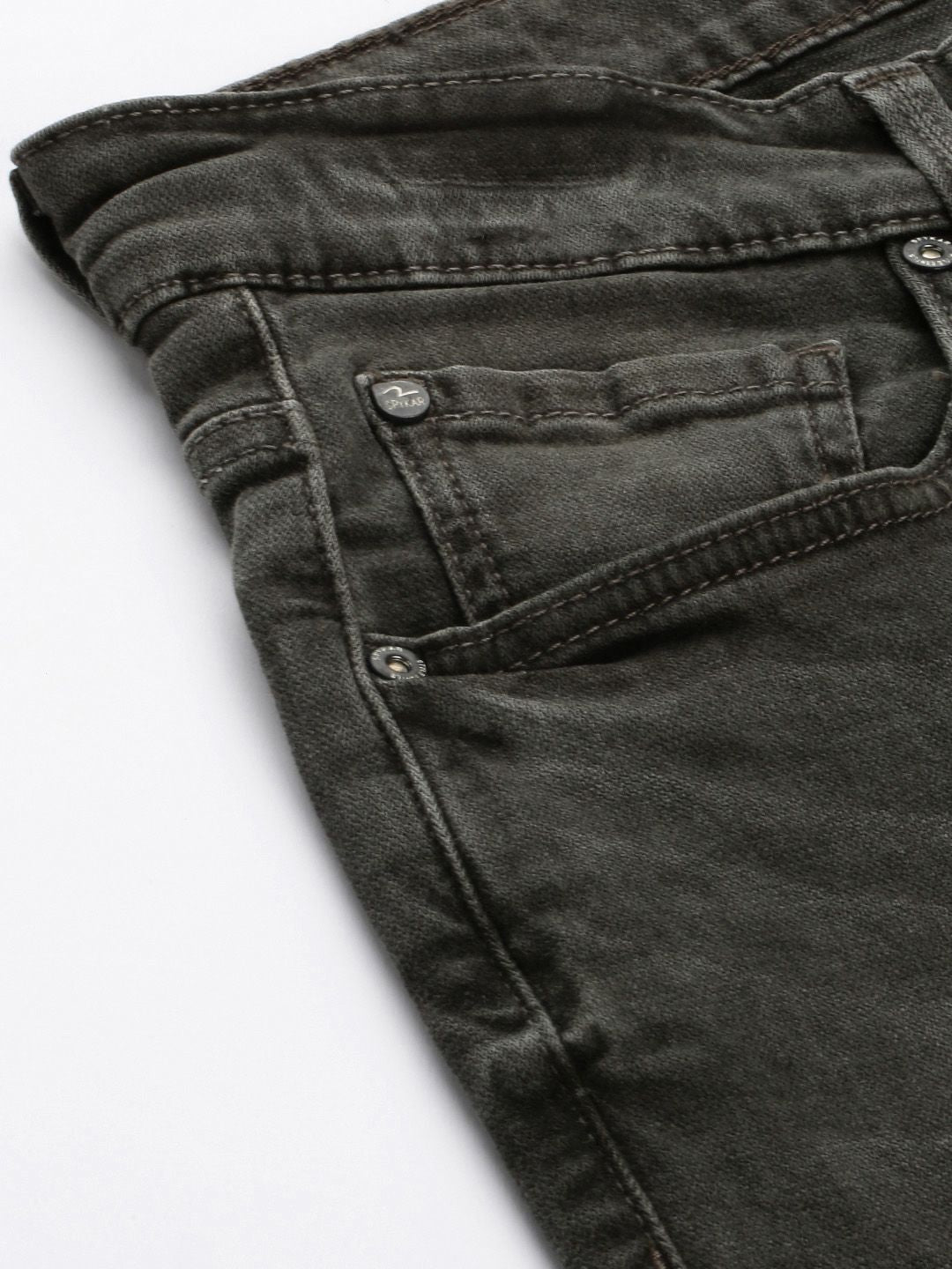 SPYKAR Men Slim Fit Low-Rise Heavy Fade Stretchable Jeans