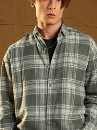 DENNISON Drop Shoulder Oversized Checked Shirt