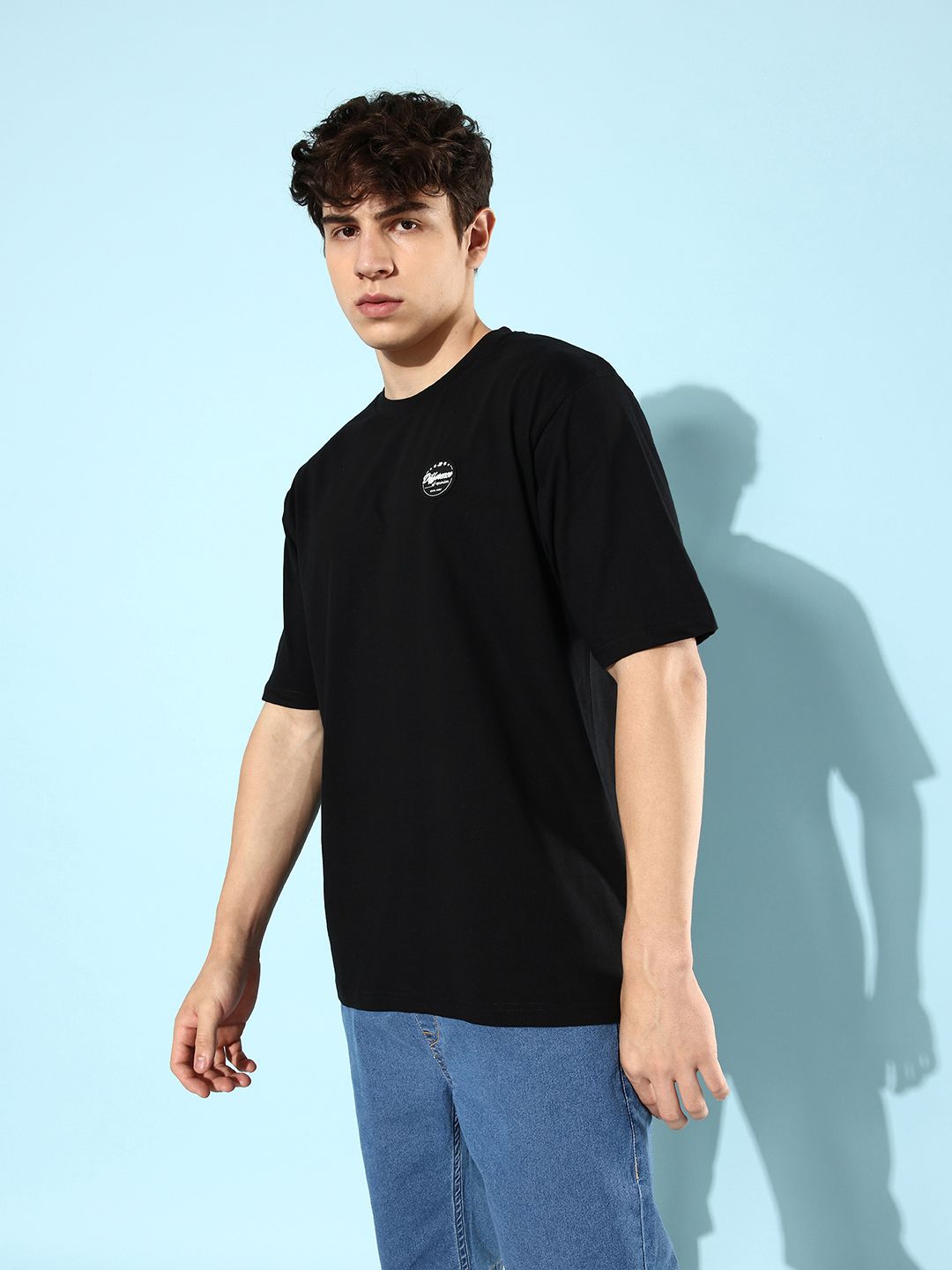 Difference of Opinion Men Graphic Printed Oversized T-shirt