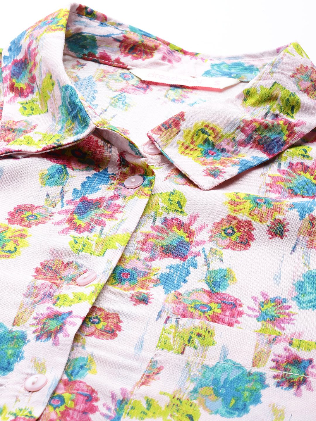 DressBerry Floral Opaque Printed Casual Shirt